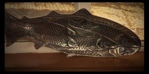 1986 Arthur Court hammered aluminum salmon tray